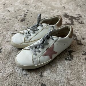 Golden Goose Girls Super Star Leather Sneakers Size US 1